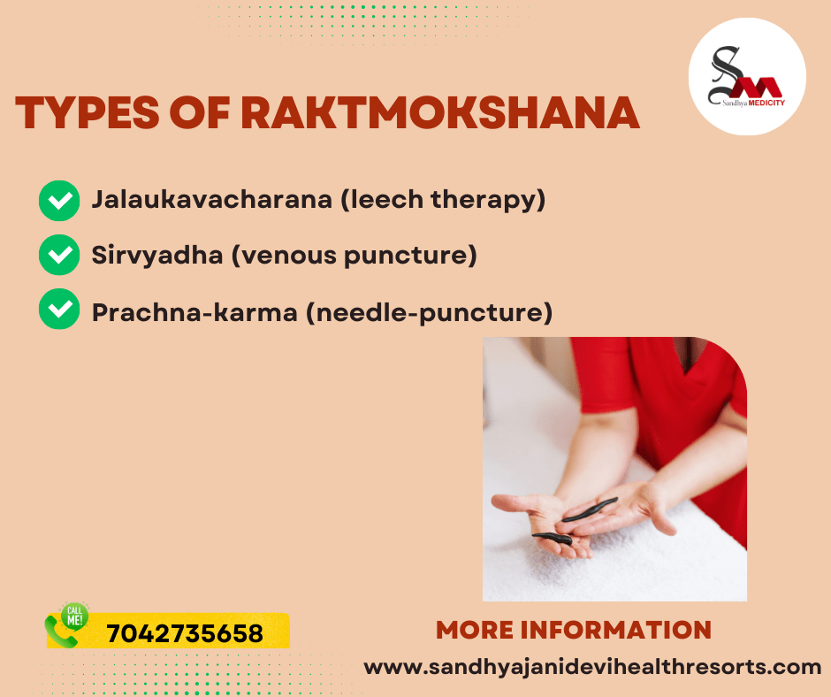 Types of Raktmokshana